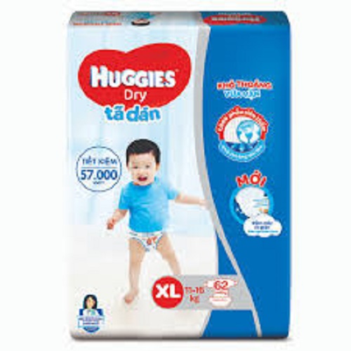 TÃ DÁN HUGGIES XL62 CHO BÉ 11-16KG