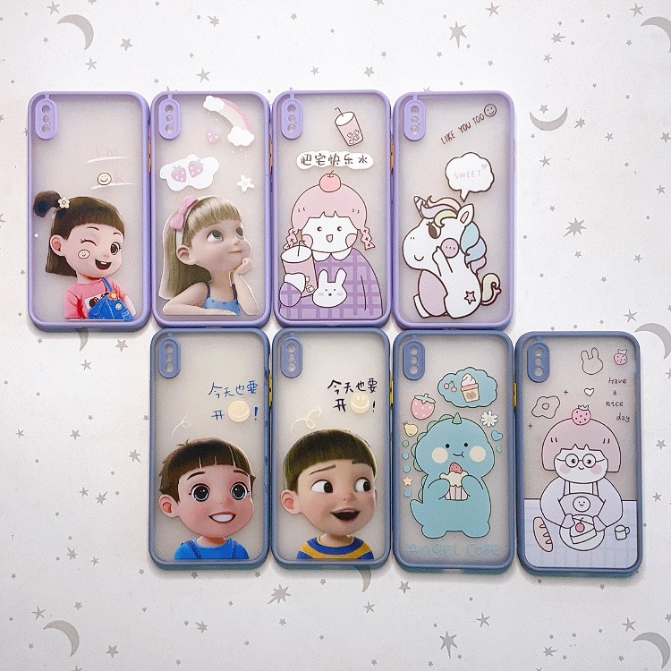 [HCM]ỐP VIỀN MÀU HÌNH SIÊU CUTE IPHONE XS MAX