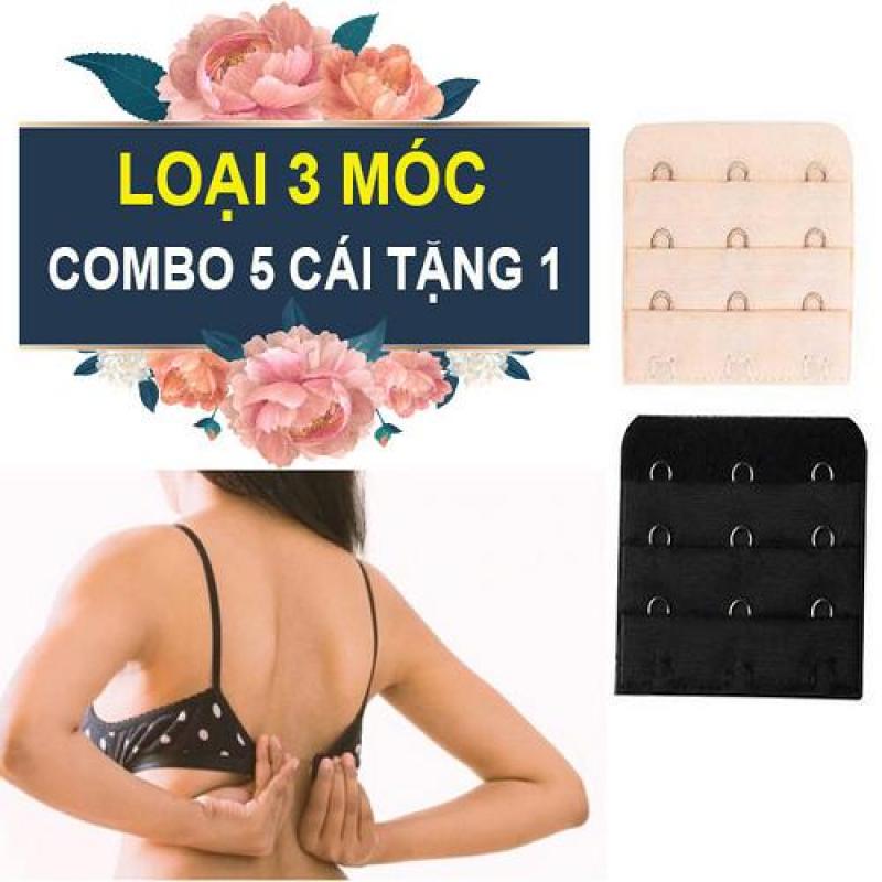 Combo 6 miếng nối dây áo ngực nới rộng áo Loại gài 3 móc
