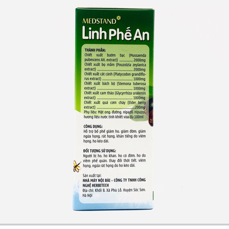 SIro Ho Thảo Dược Linh Phế An- Chai và Ống