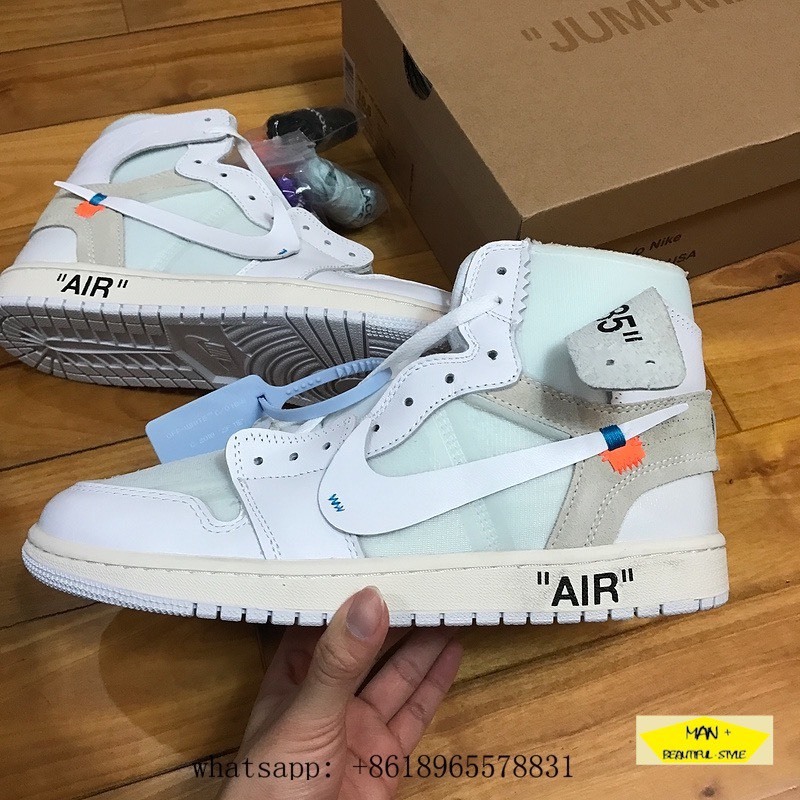 (CÓ QUÀ TẶNG) Giày thể thao nam nữ sneaker AIR JORDAN 1 off white trắng