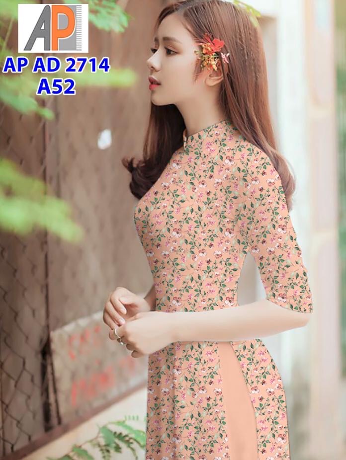 Vải áo dài hoa nhí