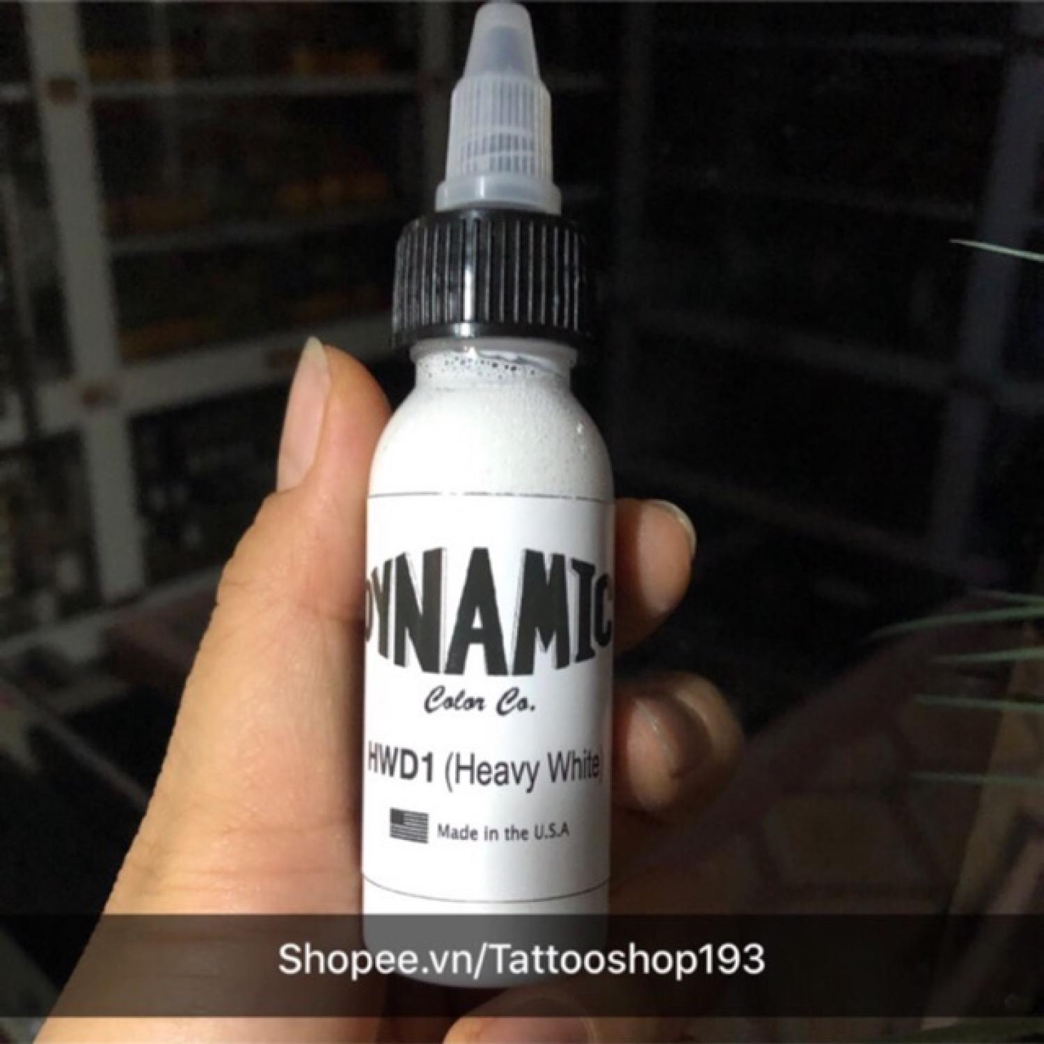 Mực xăm màu trắng tuyết dynamic usa 30ml