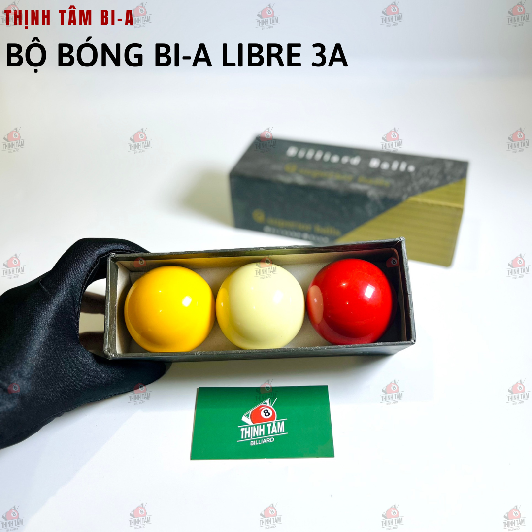 [THỊNH TÂM] Bộ 3 Bóng Bida 3 Băng, Bóng Bi-A 3C 6 Chấm [ Bộ Bóng 3C ]