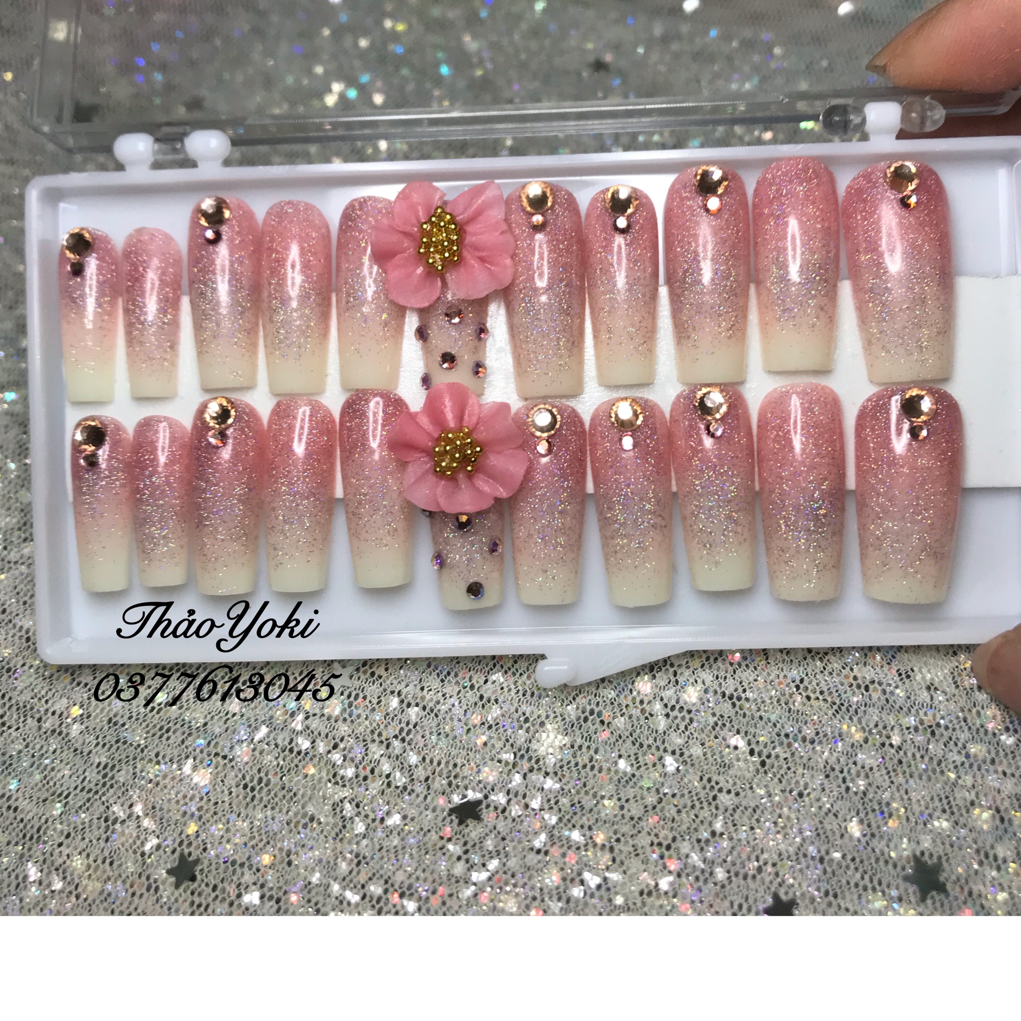 Móng tay thiết kế Nailbox bộ 24 móng (hình thật)