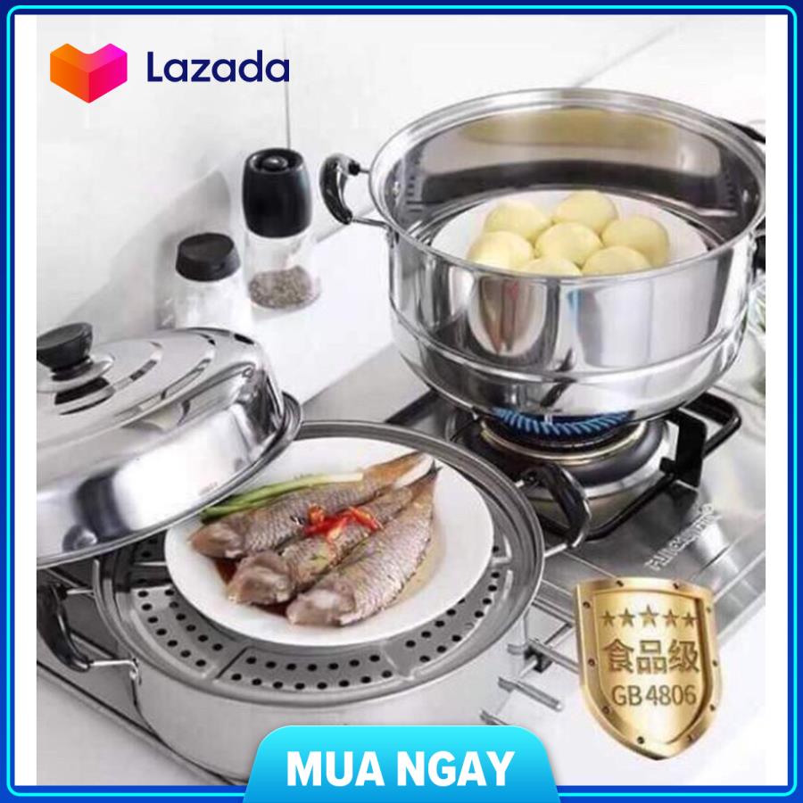NỒI XỬNG HẤP INOX 3 TẦNG - 28CM