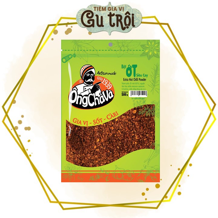 Bột ớt siêu cay việt nam ông chà và 500gr
