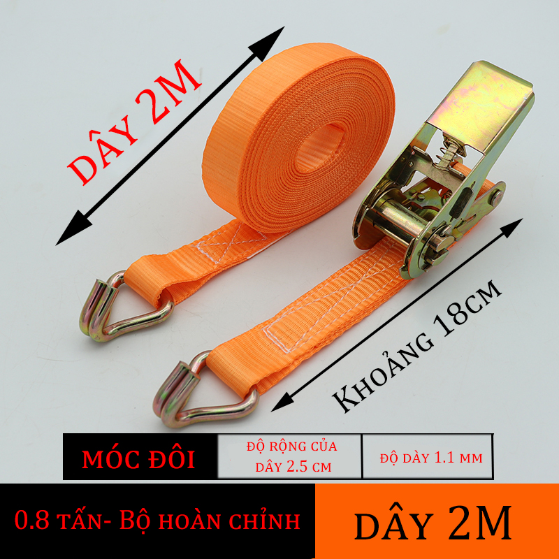 Dây chằng hàng pallet Dây chằng hàng tăng đơ Dây tăng đơ 25mm móc J dây cảo chằng hàng Dây tăng đơ chịu lực