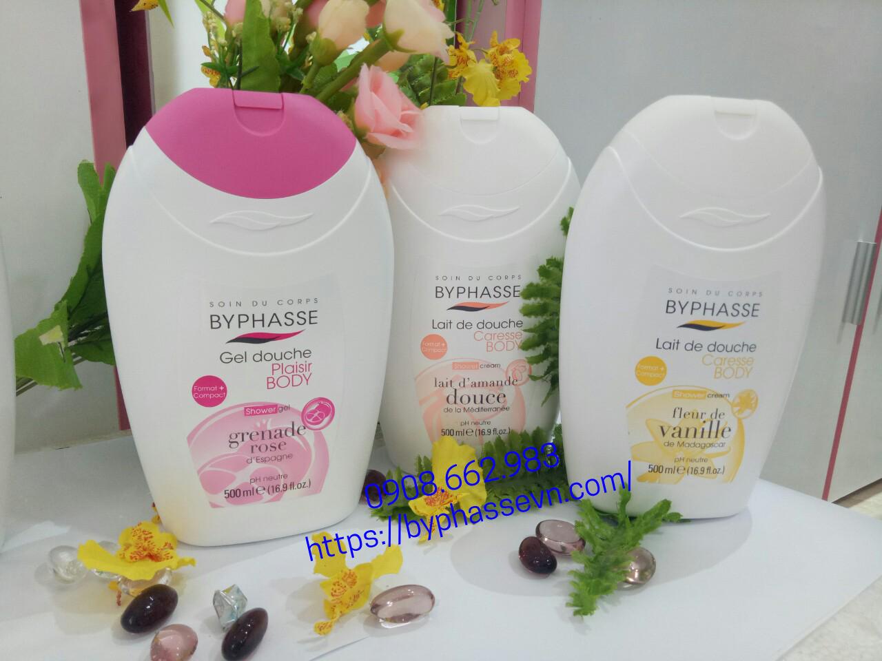 [HCM]Sữa tắm Byphasse Hương Hạt Lựu 500ml
