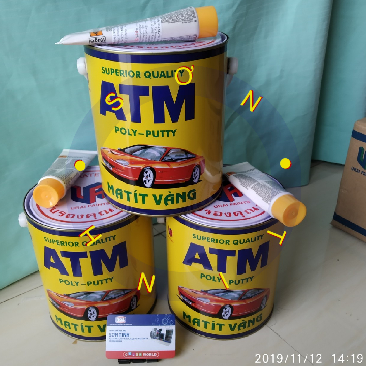 Matit Vàng ATM Poly Putty 3.5Kg