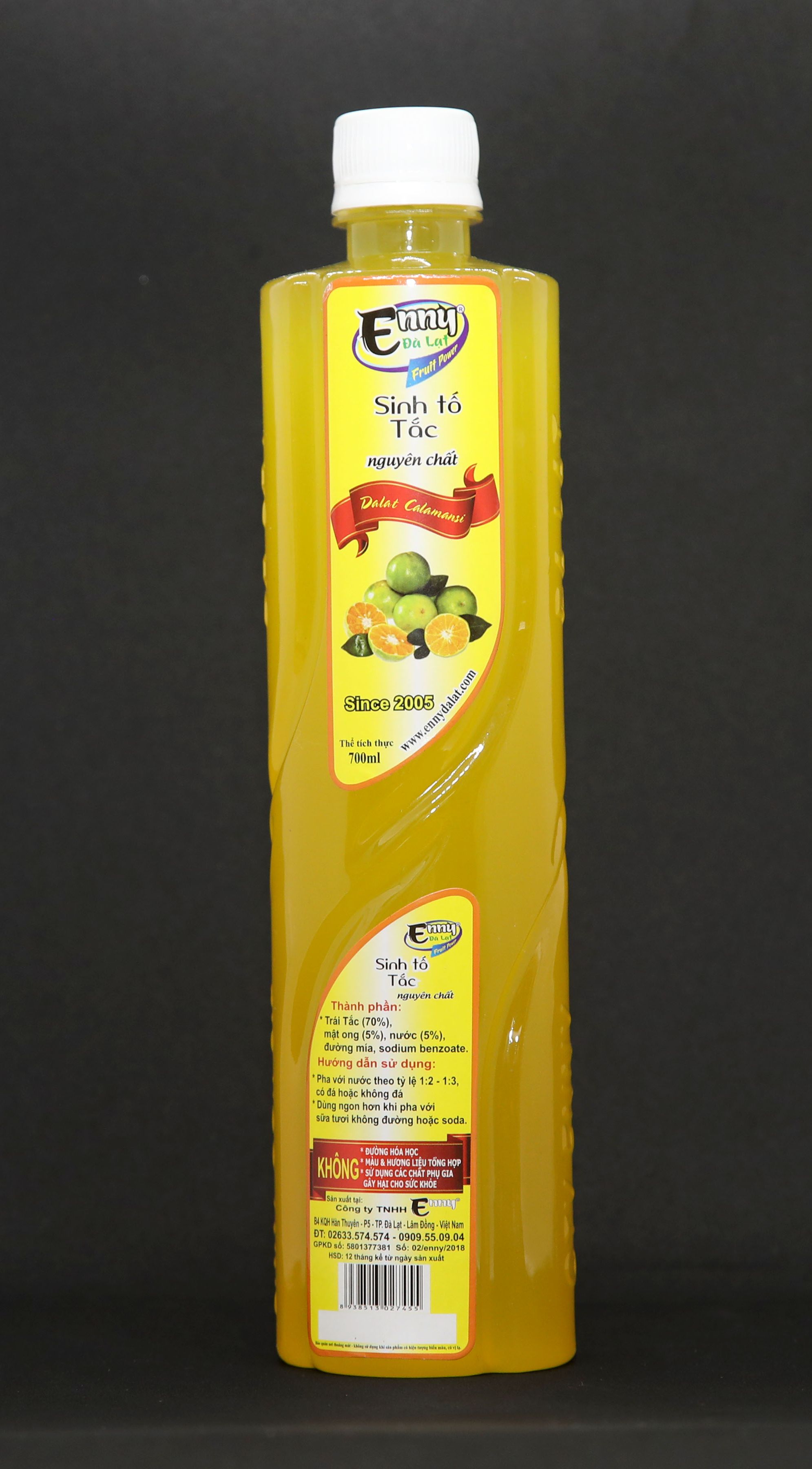 Sinh tố TẮC 700ml ENNY Đà Lạt