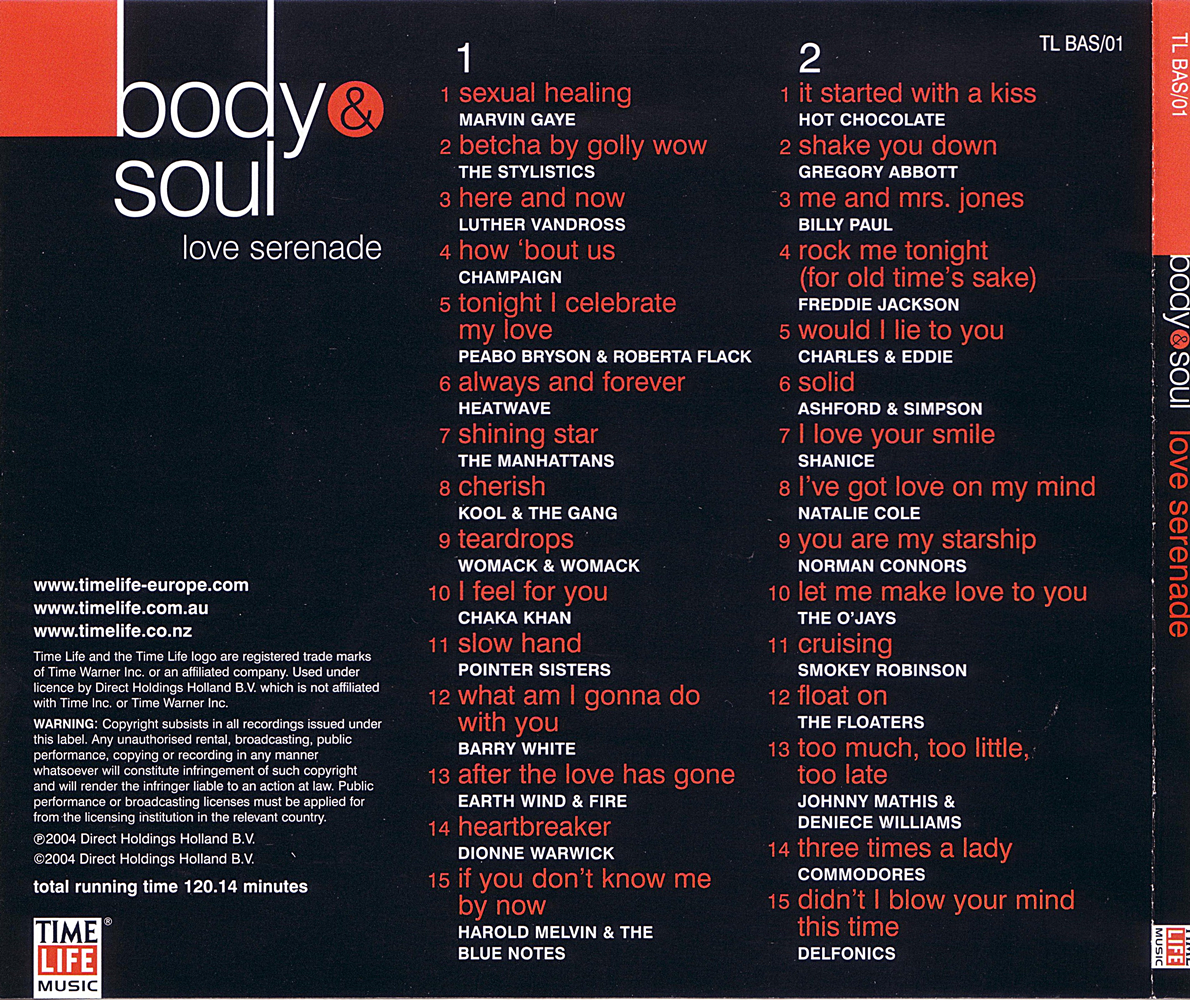 Bộ 4 đĩa cd nhạc body and soul