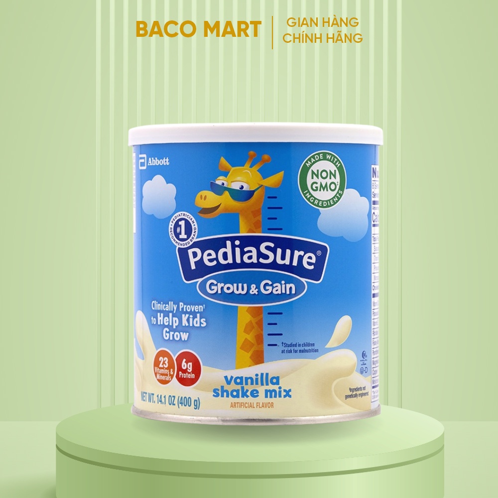 Sữa Pediasure Grow and Gain 400g Mỹ cho trẻ biếng ăn Baco Mart