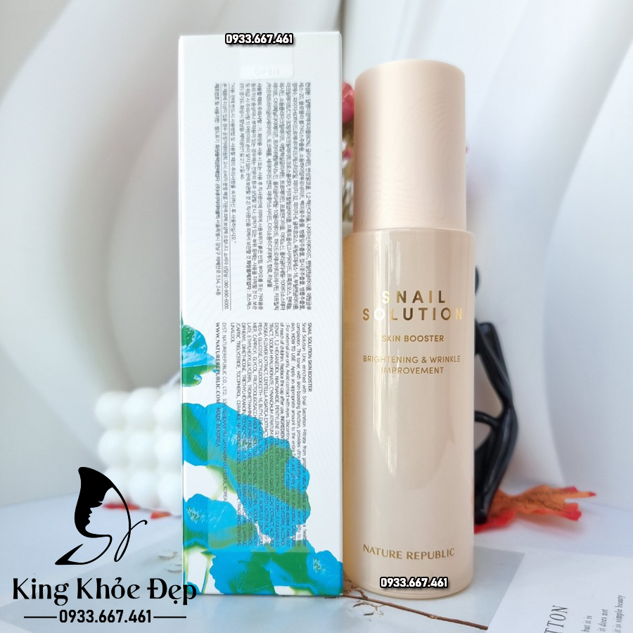 [HCM]Nước Cân Bằng Nature Republic Snail Solution Skin Booster