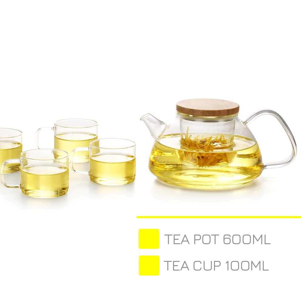 Bình lọc trà hoa thủy tinh Samadoyo S093 900ML