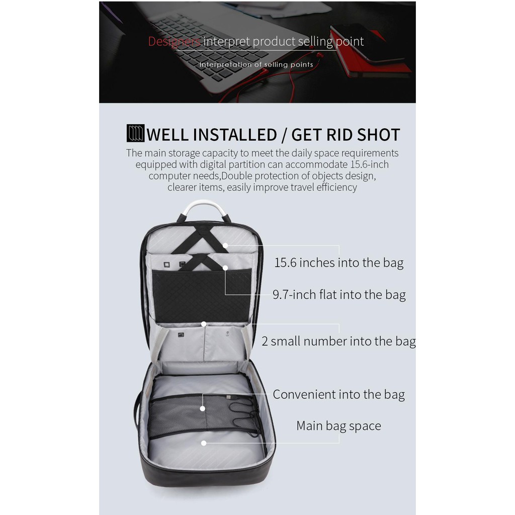 [HCM]Balo Laptop Đa Năng Arctic Hunter B00227