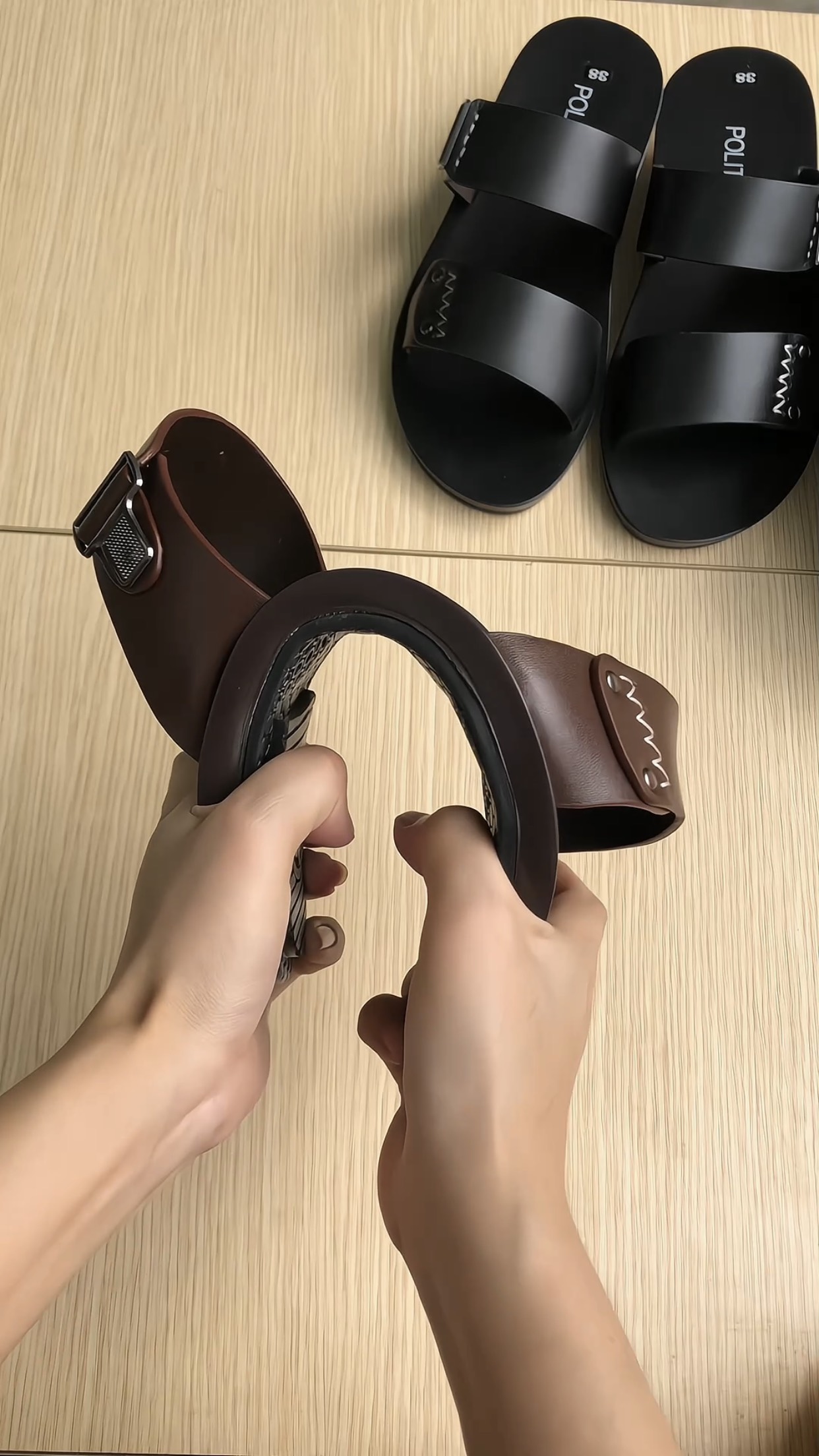 Dép da nam, Sandal nam da bò cao cấp