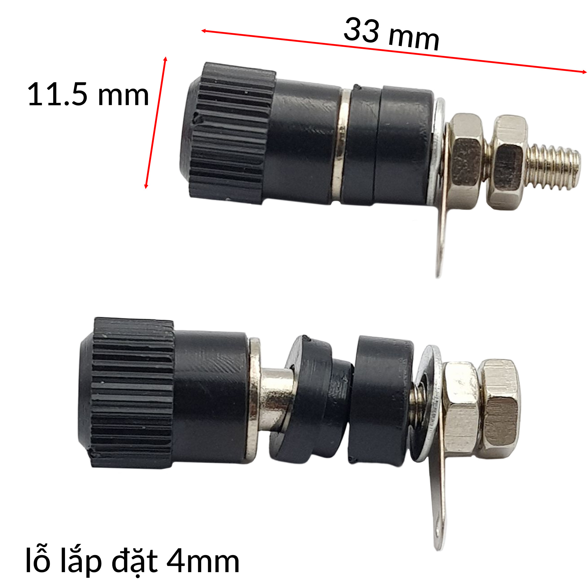 Ổ cắm jack bắp chuối 4mm