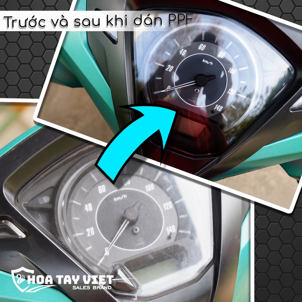 Miếng dán PPF xe Future 125 bảo vệ mặt đồng hồ Honda FUTURE