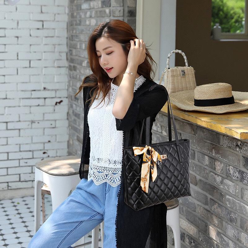 Túi công sở kèm phụ kiện khăn