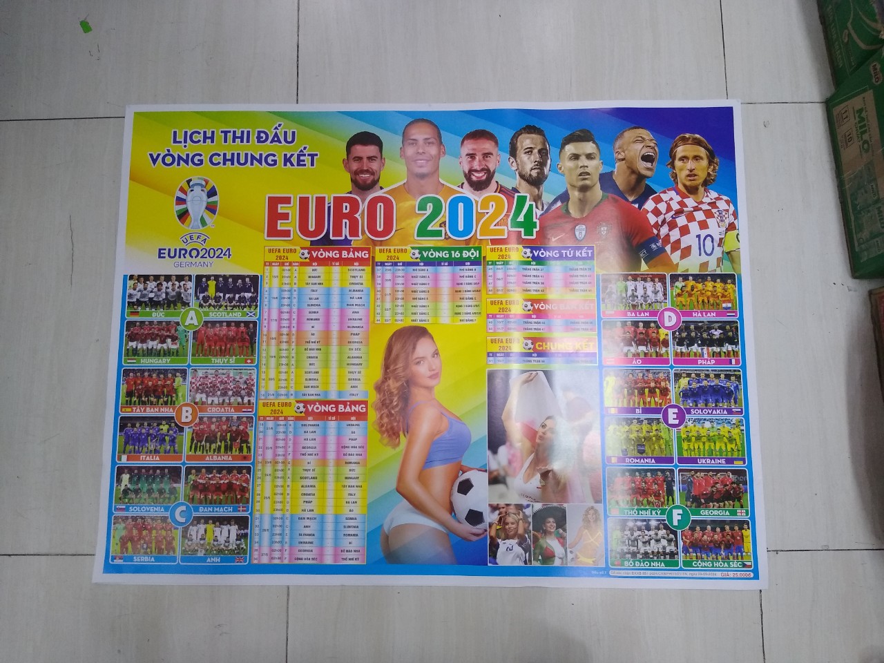 LỊCH THI ĐẤU CONG CHUNG KẾT EURO 2024