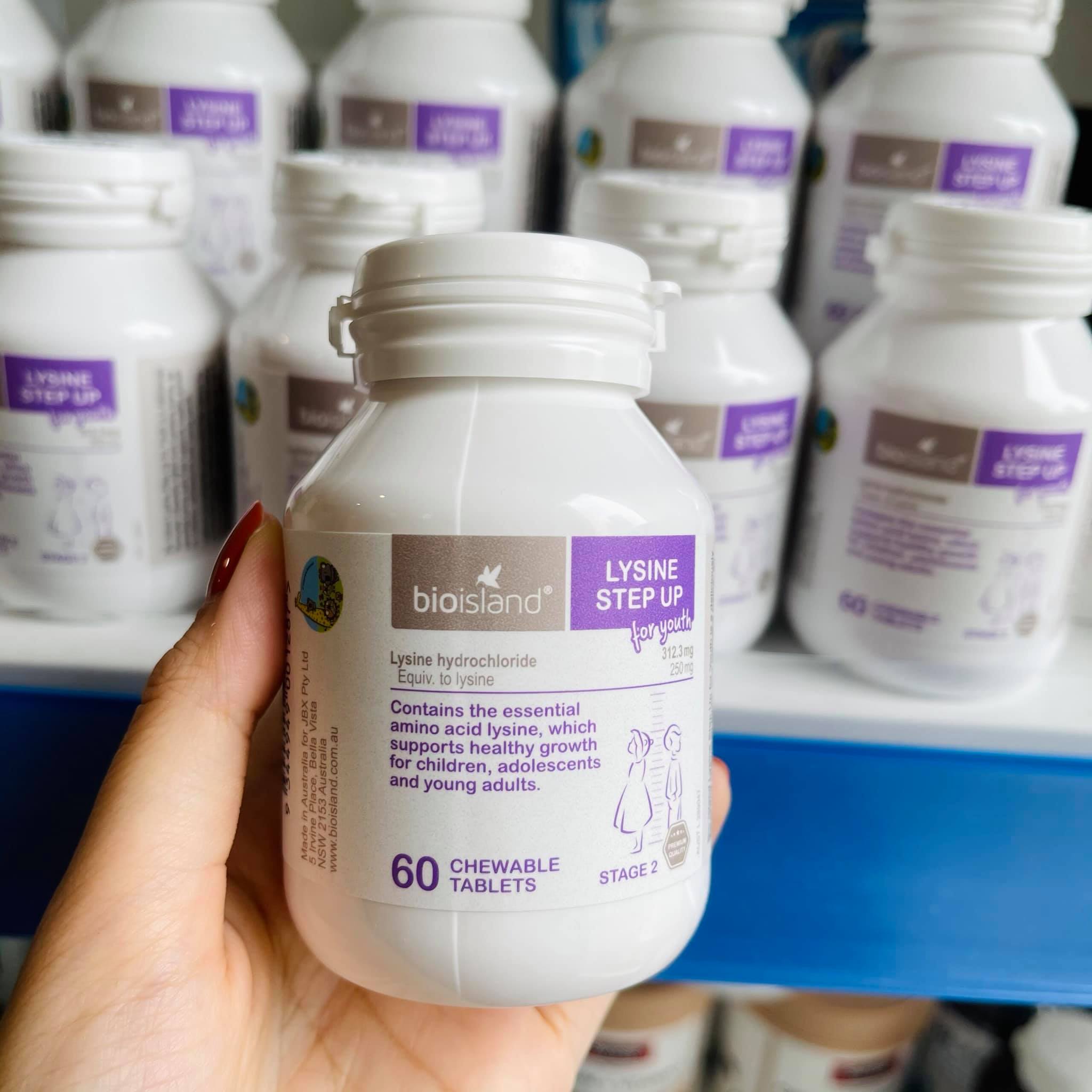 Lysine viên (cho trẻ từ 6y trở lên)