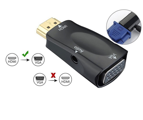 Đầu chuyển đổi HDMI sang VGA  (trắng)
