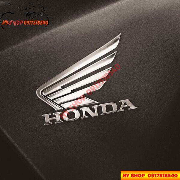 Bộ 2 tem logo cánh Chim honda 3D nổi
