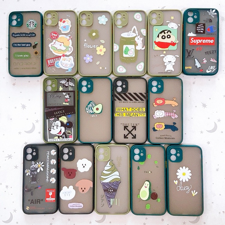 [HCM]Ốp nhám viền màu iPhone 11