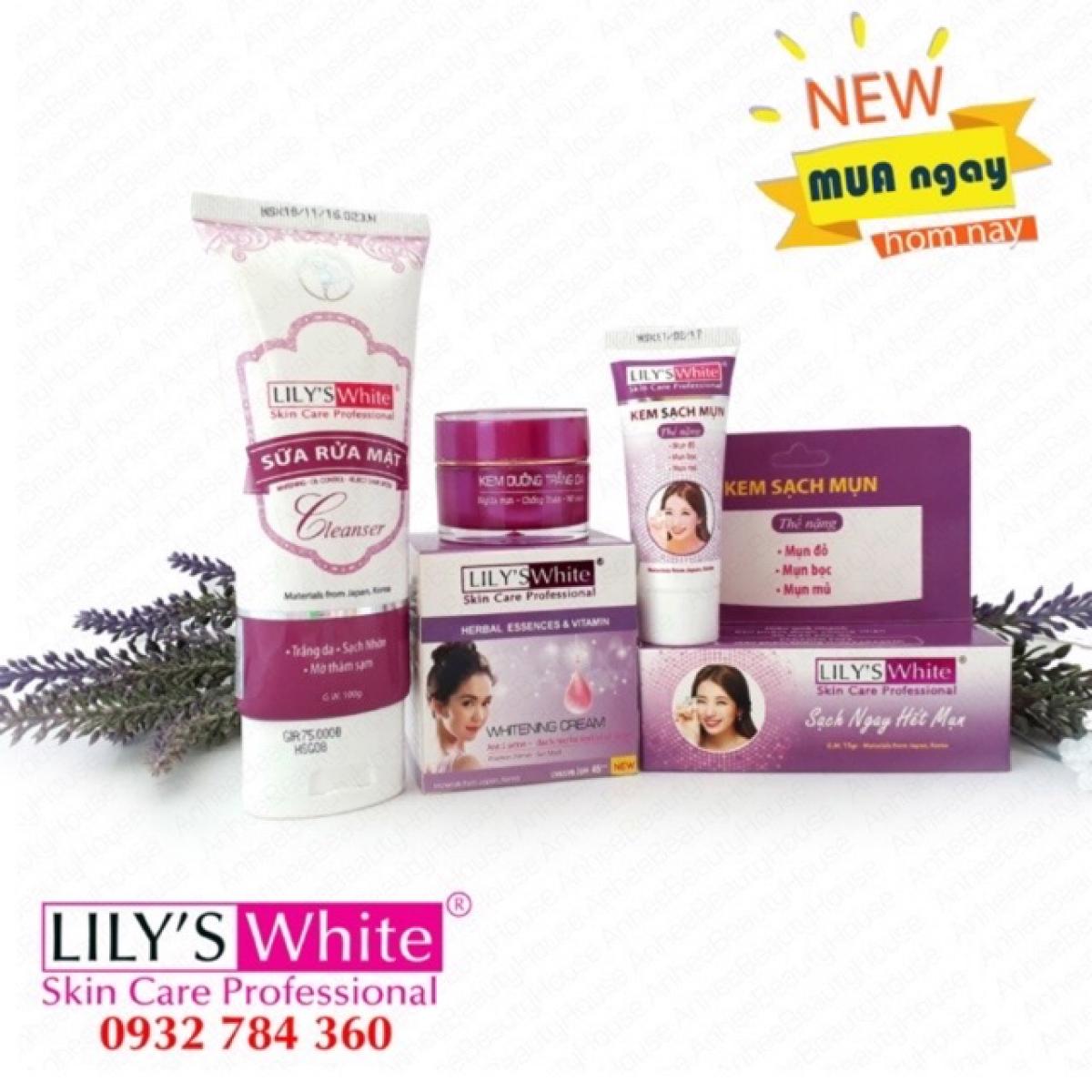Combo mụn thâm lilys white thể nặng