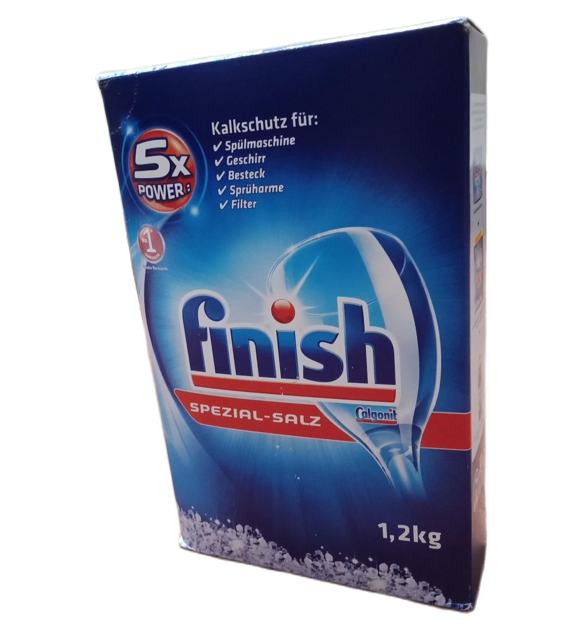 2 hộp muối rửa chén ly Finish hàng Đức dùng cho máy rửa bát chén