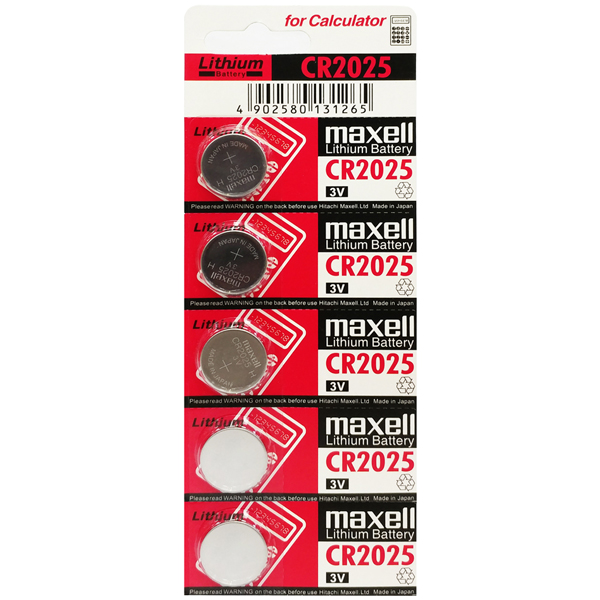 VỈ 5 VIÊN PIN CMOS MAXELL 2032/2025 -HT