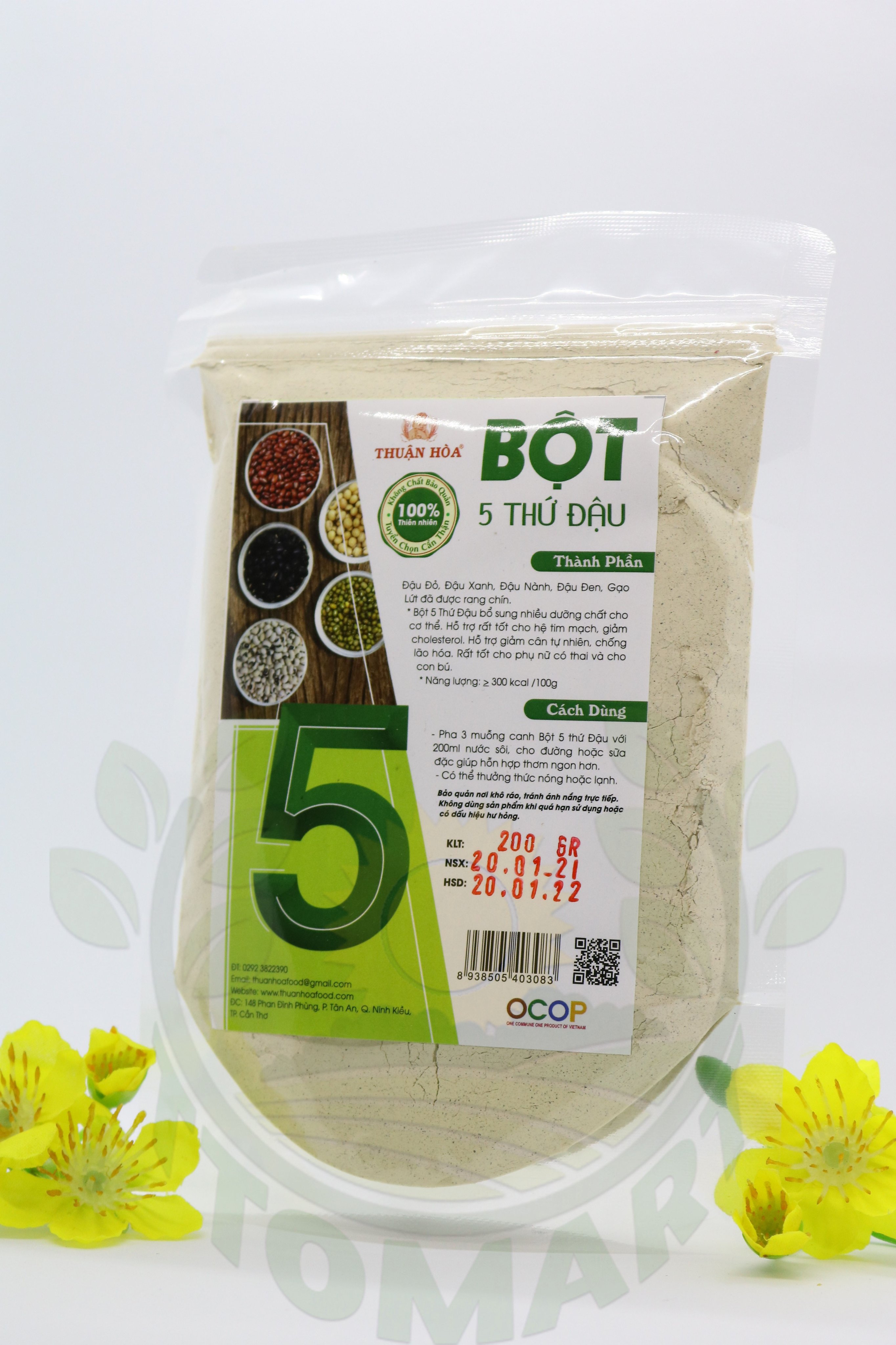 BỘT 5 THỨ ĐẬU- 200GR- THUẬN HÒA FOOD DATE MỚI