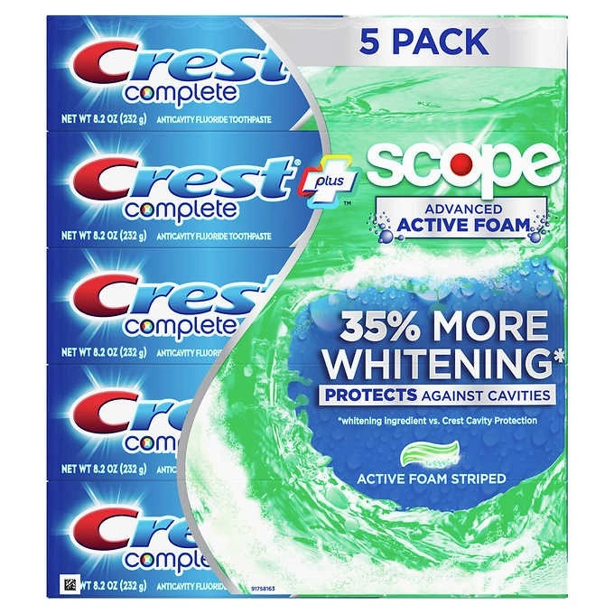 [LẺ 1 TUÝP] Kem Đánh Răng CREST SCOPE ADVANCED FRESHNESS 232g - Hàng Mỹ