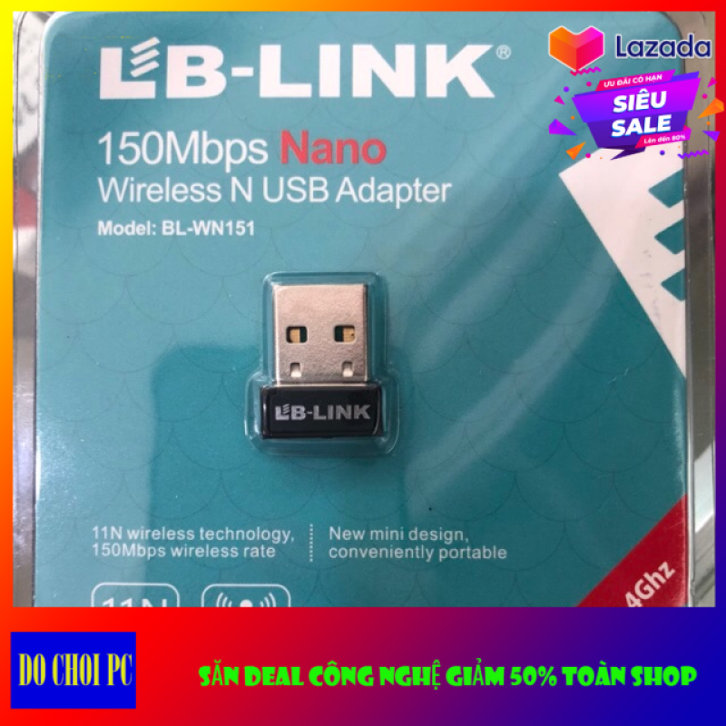 Bảng giá Usb thu wifi LB-LINK BL WN151 Nano (Đen) Phong Vũ