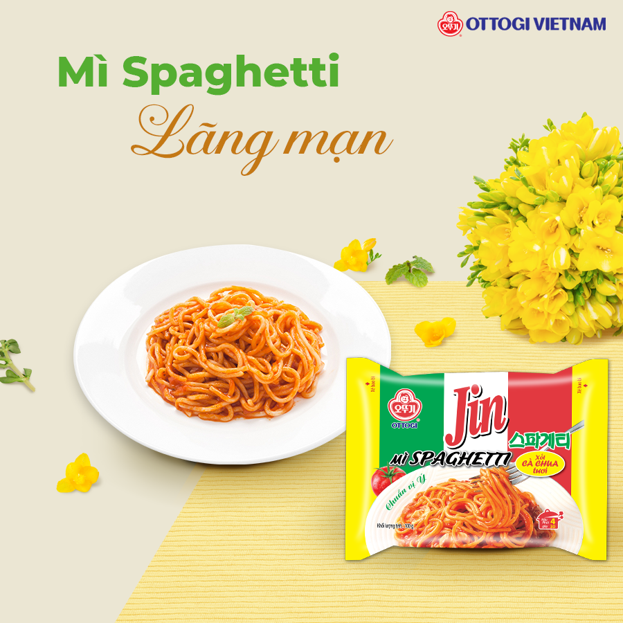 1 Thùng 20 gói - Mì spaghetti OTTOGI 100g