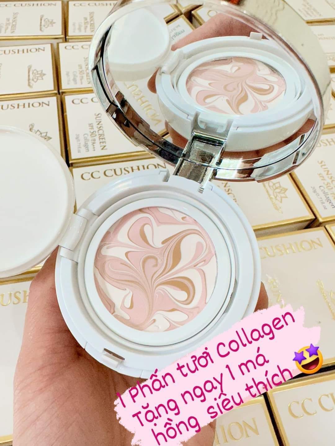 Phấn tươi Collagen chống nắng CC Cushion Chamomileskill