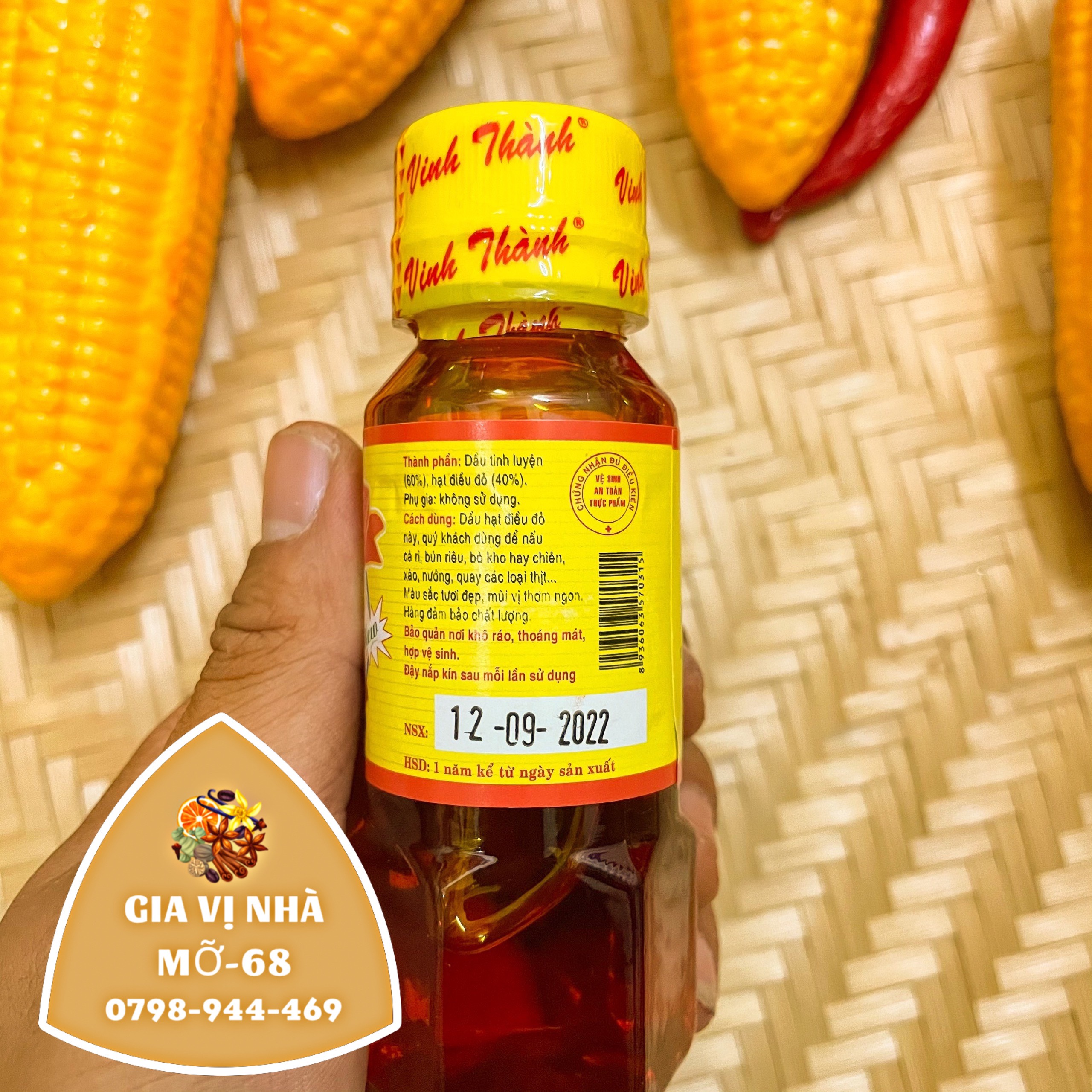 DẦU ĐIỀU ĐỎ VINH THÀNH - CHAI 100ML