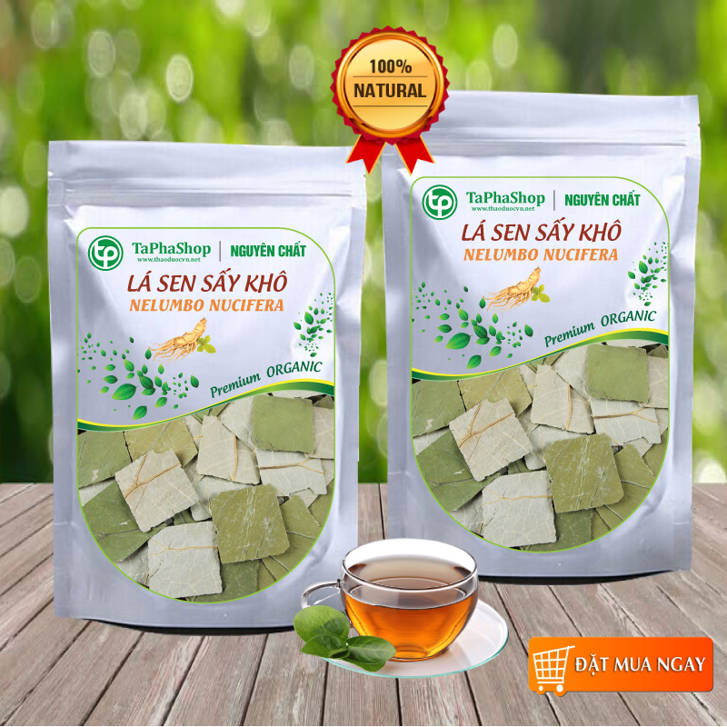 Lá sen khô 1kg, Trà lá sen khô