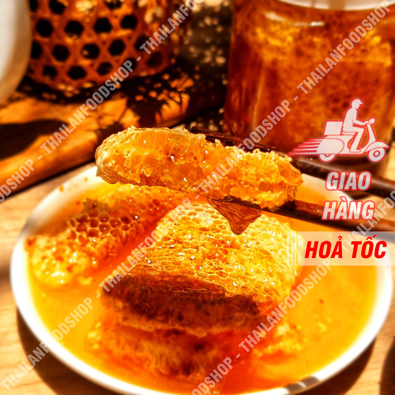Mật Ong Nguyên Tổ Hộp 1KG - 1,2KG (Mật Ong Bánh Tổ/ Mật Ong Nguyên Sáp)