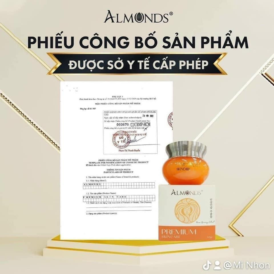 [Chính hãng] Combo dưỡng trắng da, mờ nám, tàn nhang Almonds + 🎁