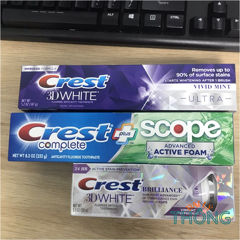 Toothpaste white teeth crest complete plus scope 3D White ultra brilliance
