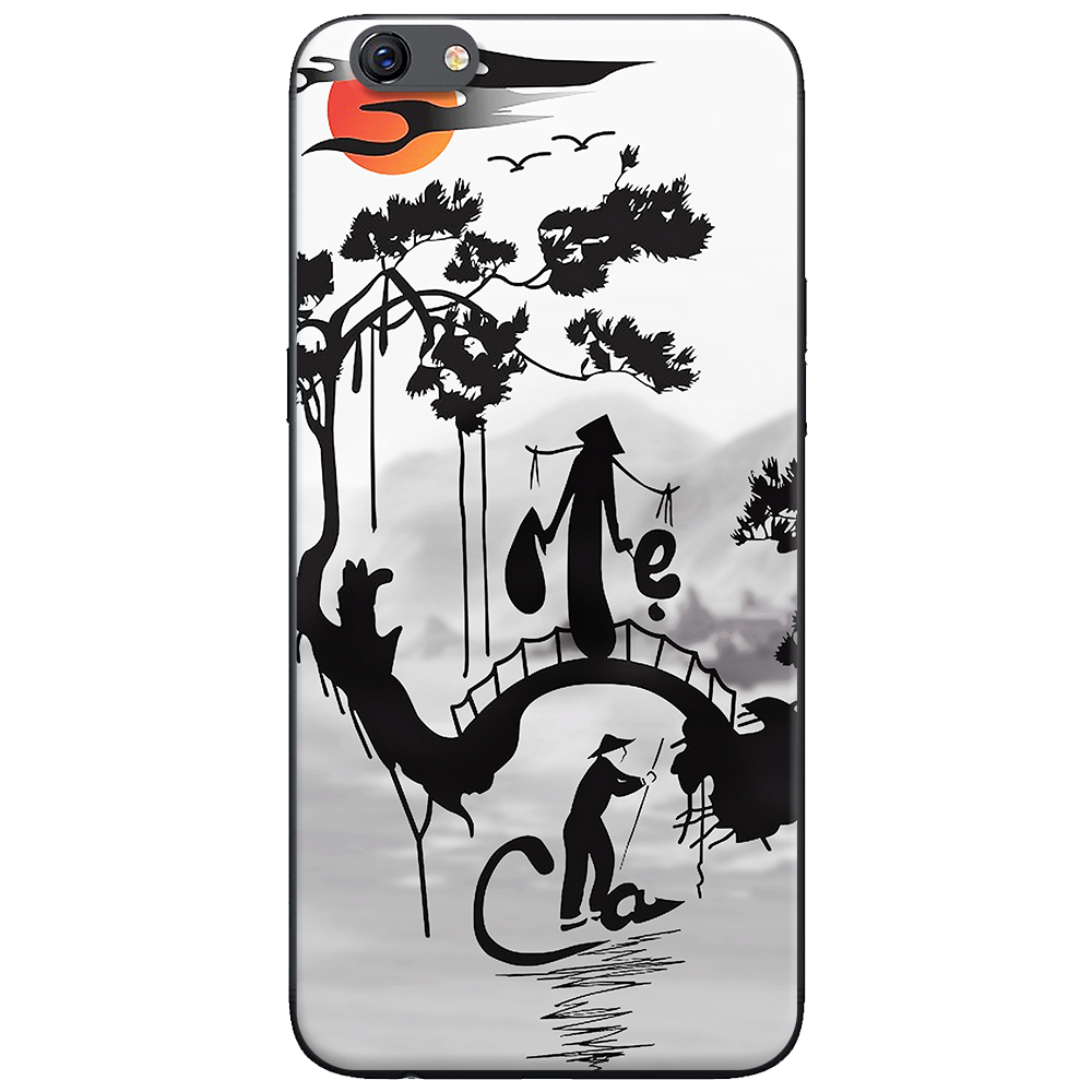 Silicone case for Oppo A71 - Cha mẹ núi sông