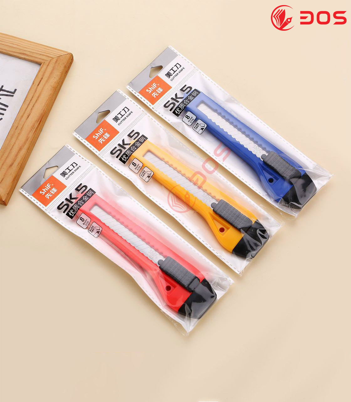 Dao rọc giấy shif 8113 size lớn lưỡi 18mm cao cấp 30s