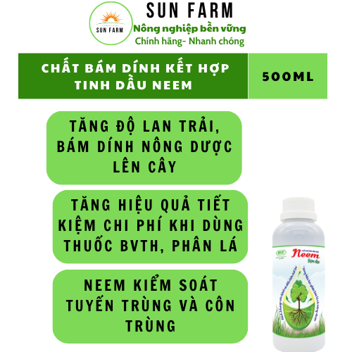 Bám dính sinh học Neem 500ml