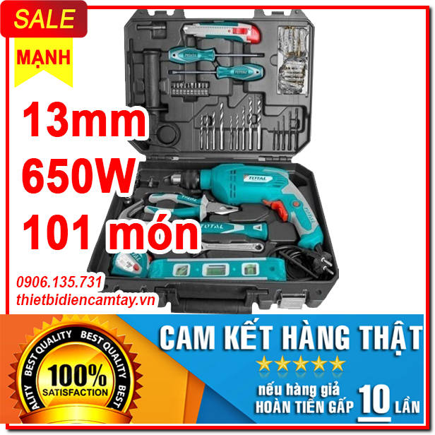 Bộ máy khoan bê tông 101 món Total THKTHP1012E