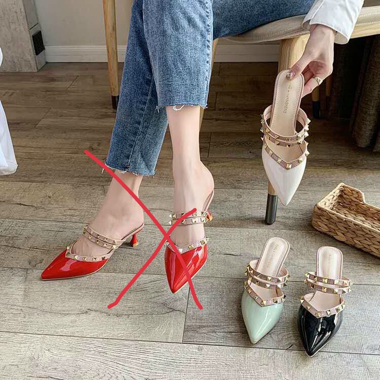 giày sục ,giày cao gót ,giày lười đinh da bóng