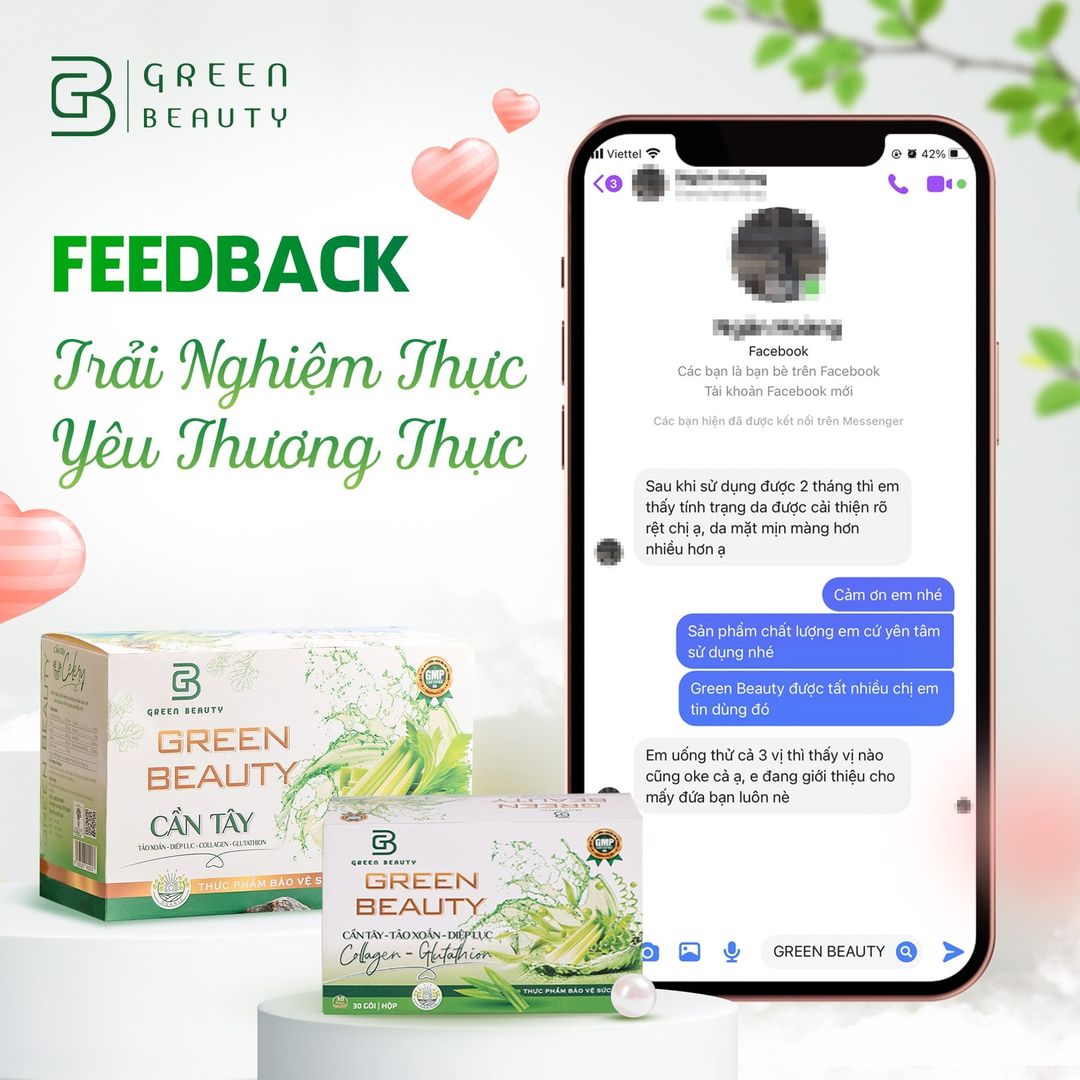 NƯỚC ÉP CẦN TÂY GREEN BEAUTY 30 GÓI