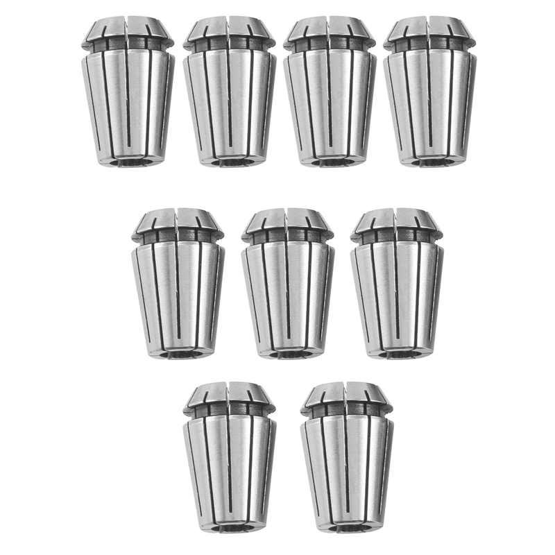 10pcs ER20 Precision Spring Collet Set CNC Milling Lathe Tool ER20 Spring Collet Chuck