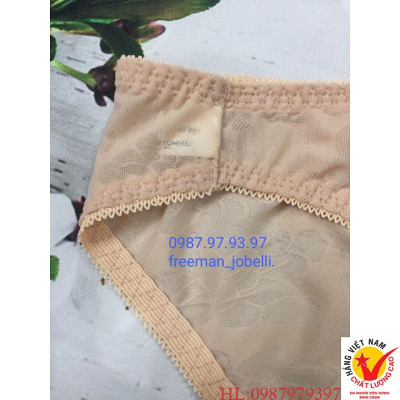 Quần lót nữ jobelli MS:1248 lưới lụa siêu mịn dập hoa